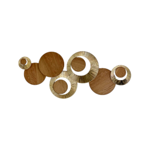 CUADRO PLACA METAL C/MADERA
