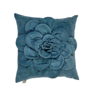 COJIN DEC AZUL C/FLOR