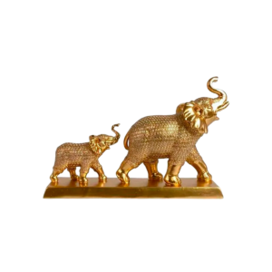 ADORNO ELEFANTE DORADO 2 PZAS