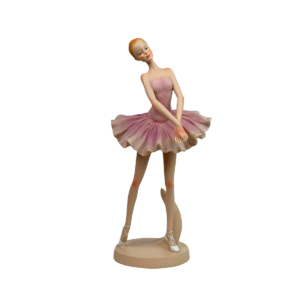 BAILARINA C/VESTIDO ROSADO