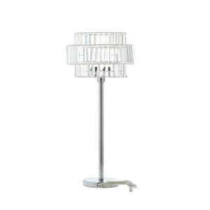 LAMPARA P/SALA BASE PLAT BASE CRISTAL